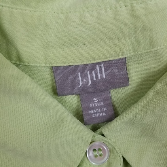J Jill 100% Silk Long Sleeve Button Up Shirt Light - Picture 3 of 4